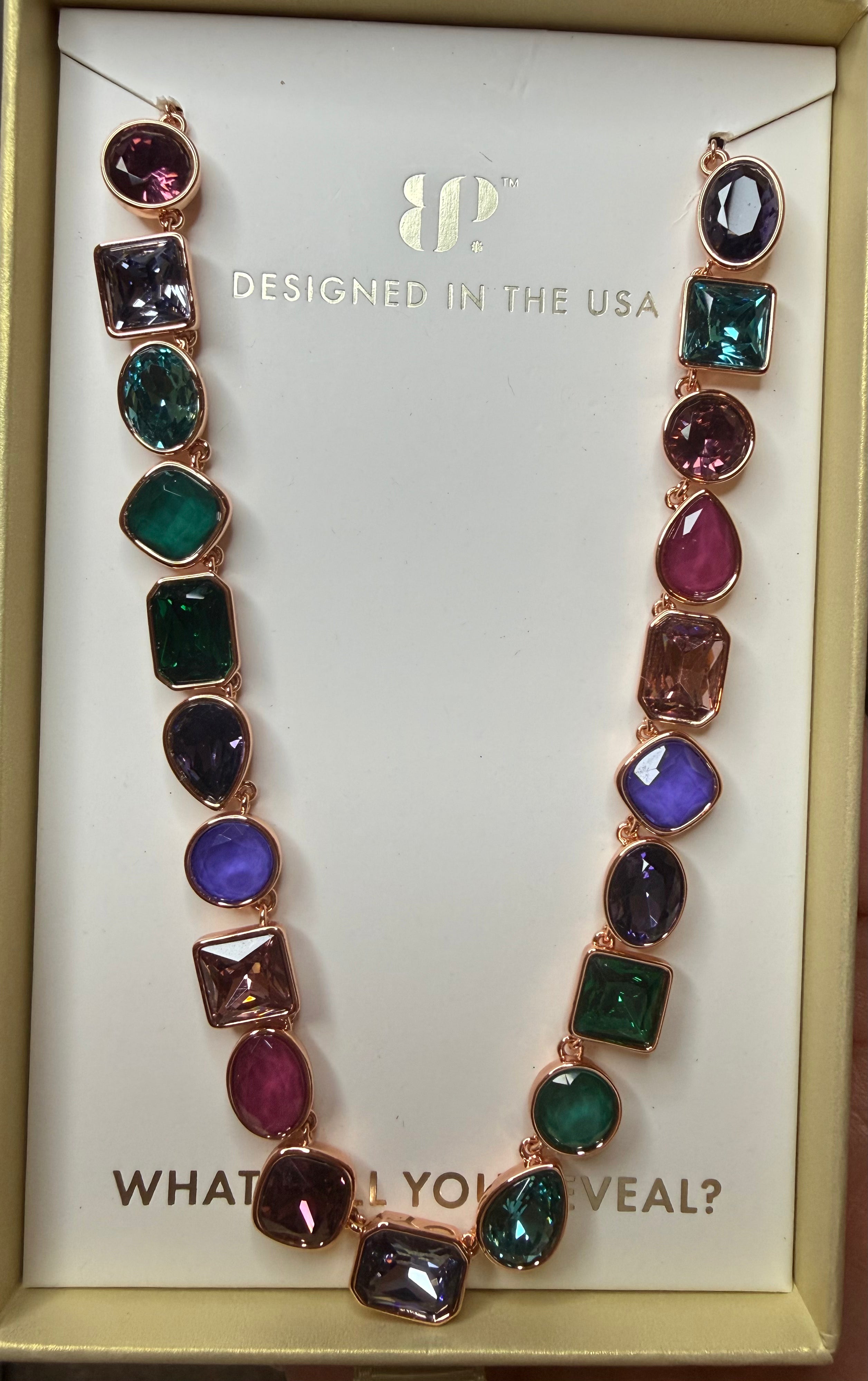 Glimmer On The Rocks - Holiday Jewel Candy Necklace